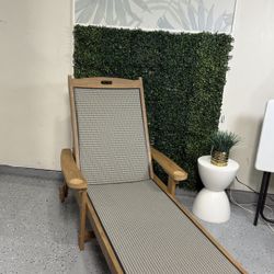 outdoo Chaise Lounge Chair Outdoor, HDPS and HDPE Wicker Material, Patio Lounge Chair with Adjustable Backrest, Resin Pool Lounge Chairs wit