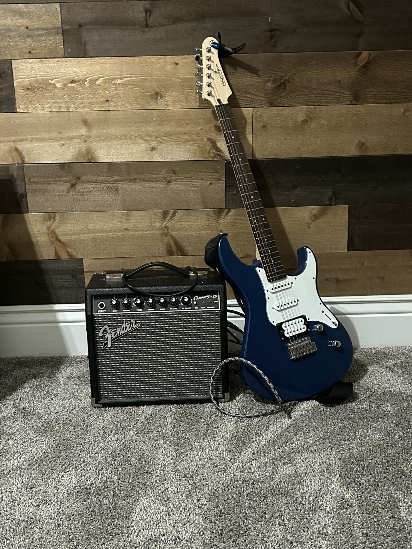 Electric Guitar And Amp