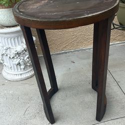 Rustic Wood Side Table