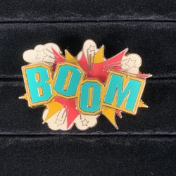 Boom Two Piece Pin on Pin Set Cheer Cheerleader Varsity Athletics Competition