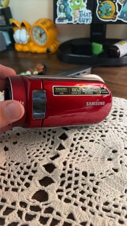 Samsung SC-MX20ER Digital Camcorder Red 34x Optical Zoom Video Camera-No Charger