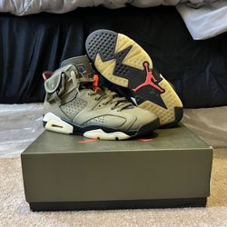 Travis Scott x Air Jordan 6 Retro ‘olive’ Sz 10.5M (USED 100% AUTHENTIC)
