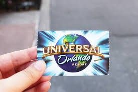 Universal Studios Theme park tickets