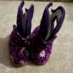 Bogs Purple Flower Kids Boots