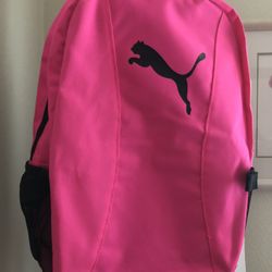 PINK PUMA backpack+pouch, New  w/ Tag