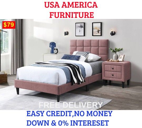 BRAND NEW TWIN SIZE BEDFRAME ADD MATTRESS (STARTING AT $99) Item #PDX019636T
