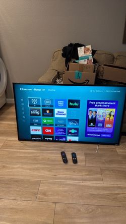 50” Hisense Roku Smart TV with Remotes
