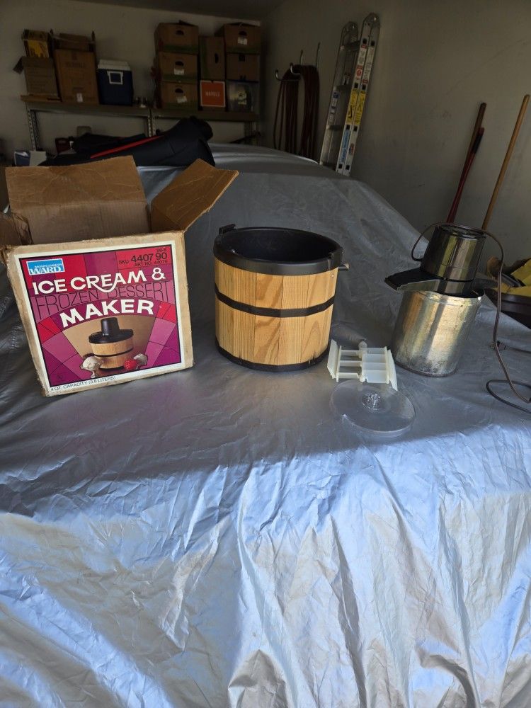 Vintage Ice Cream Making