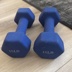 15 lb neoprene dumbbells