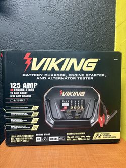 Viking 125 Amp 6/12 Volt Battery Charger/Tester/Engine Start