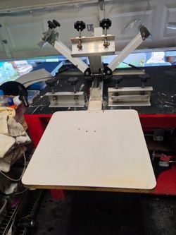 Screen Printing 4 Color 1 Station Press