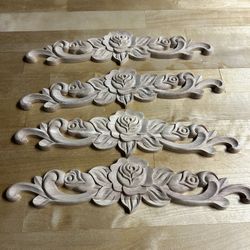 Wood Flower Decals