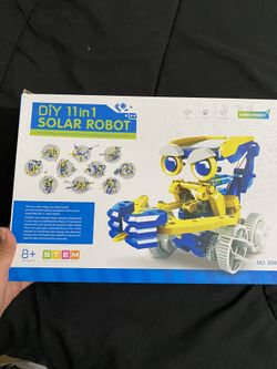 DIY 11 in one solar robot