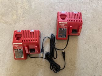 (2) Milwaukee Dual Charger M18 M12