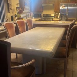 Large Dining Room Table with matching floating buffet