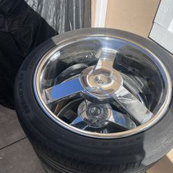 22” Chrome Triple Spoke Rims Universal 6 Lug Chevy Ford Toyota Nissan 6x5.5 or 6x5.31