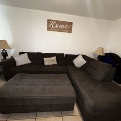 Sectional With Ottoman 