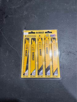 DEWALT Metal/Woodcutting Reciprocating Saw Blade Set (6-Piece)