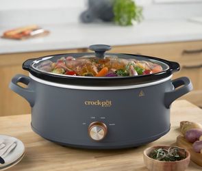 Crock-Pot Manual 7-Quart Slow Cooker, Mussel Grey.