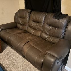 Leather Sofa Set Recliner