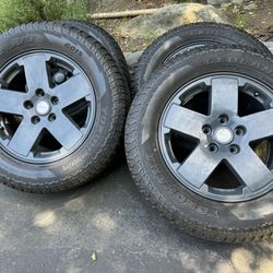 OEM 18” Jeep Wrangler Wheels With Tires