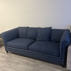 Blue Fabric Couch