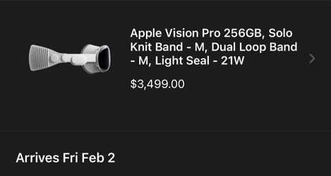 IN HAND Apple Vision Pro 256gb