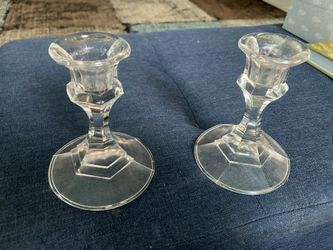 4 Inch Glass Candle Holder 