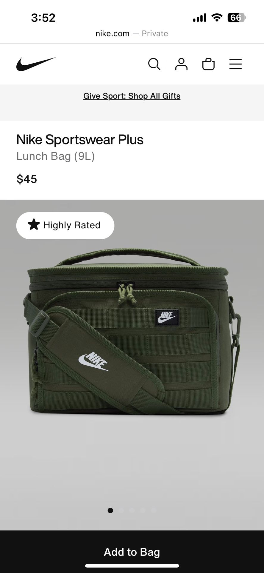 Nike Sportwear Plus Lunch Bag