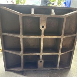 Vintage Cast Steel 24 3/8" × 21 5/8' × 4- 7/8" Machinist Surface Plate Classic Tool Tools Tooling