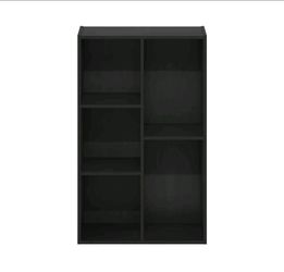 Furinno Luder 5-Cube Reversible Open Shelf, Blackwood