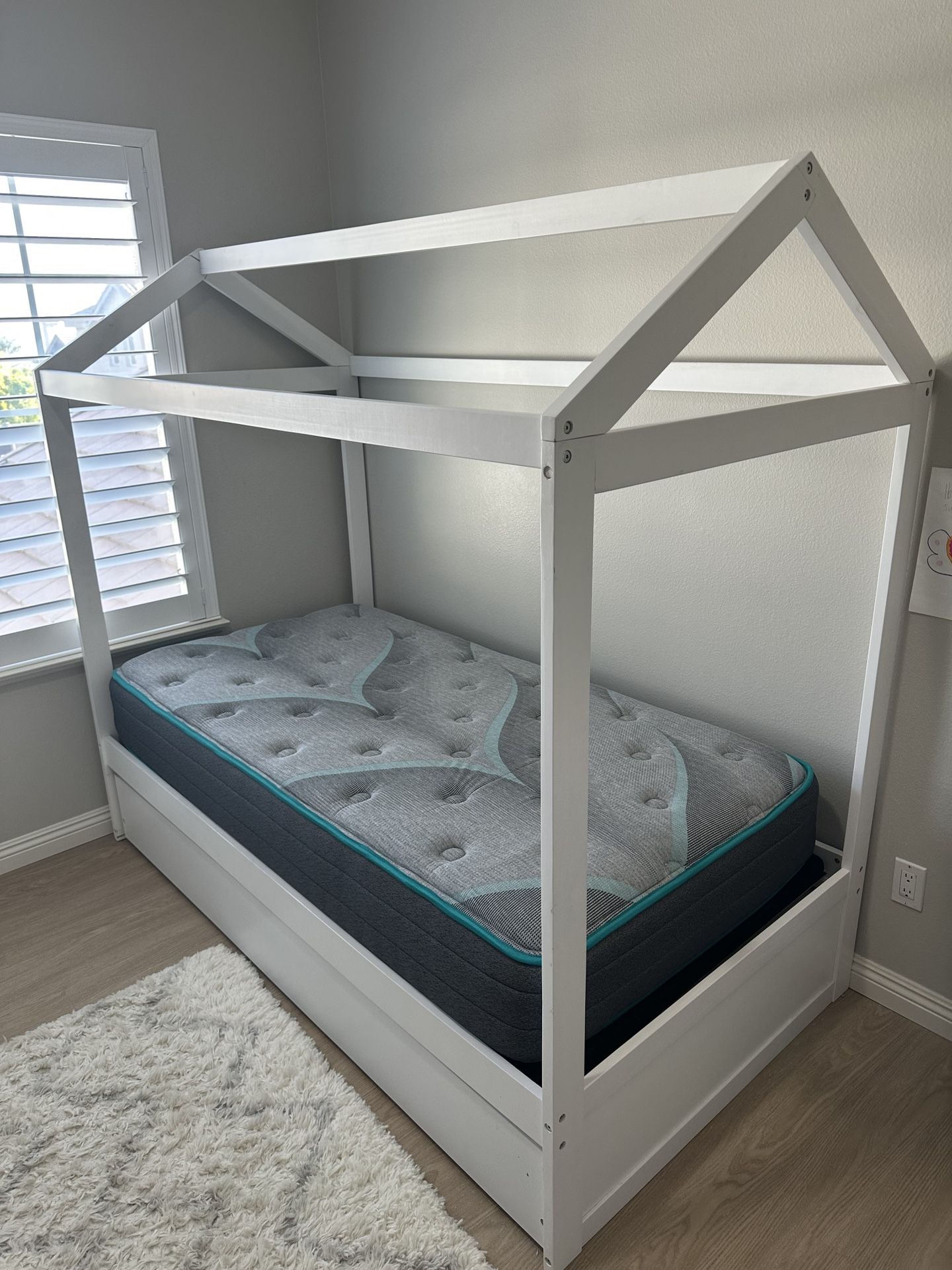 Twin Daybed (w/mattress) & Trundle
