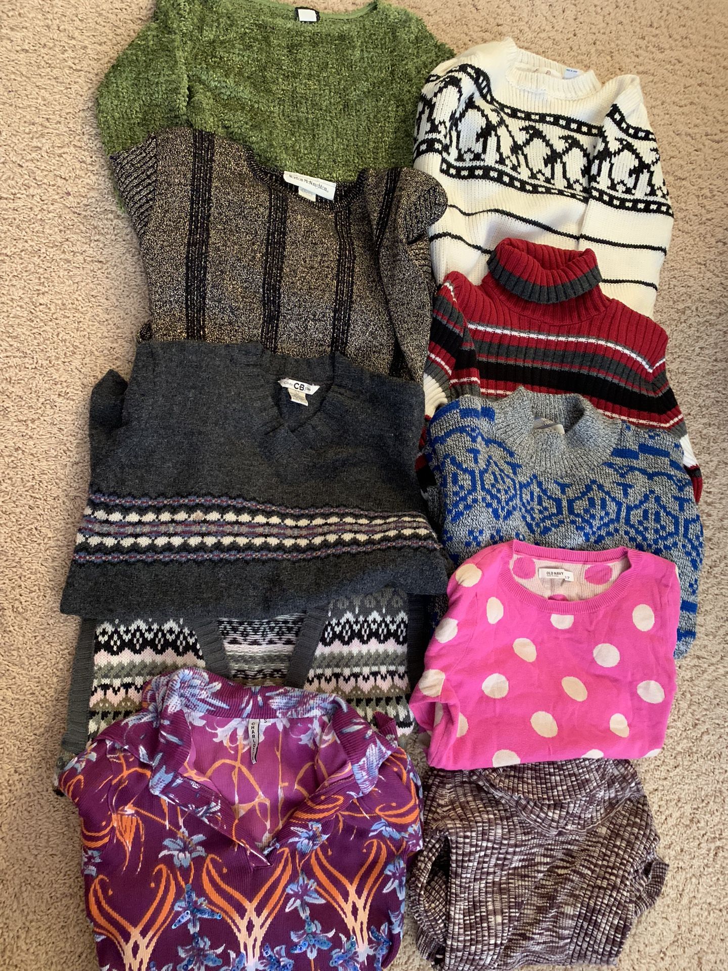 Lots Of Sweater, Cardigan, Vest, Some New Without Tag