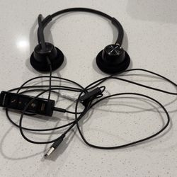 Plantronics EncorePro HW525 On Ear USB Headset W/ DA90 Audio Processor EXCELLENT
