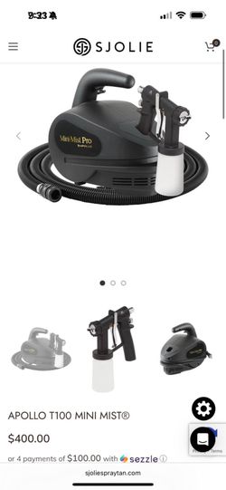 Sjolie tanning booth an tanning gun