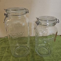 Large Mason Jars.