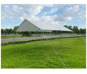 New Galvanized steel canopy TENT 10 x20 tarp included Starting price $165