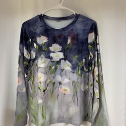 Medium Long Sleeve Print Top