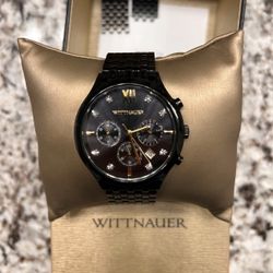 Wittnauer Black And Diamond Watch