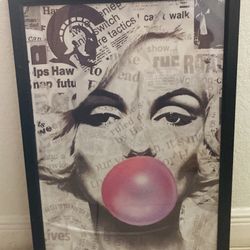 Framed Poster Marylin  Pop Art 