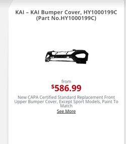 2013- 2016 Hyundai Santa fe front bumper
