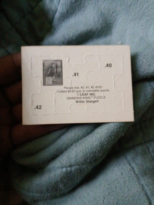 1991 Willie Stargell Diamond King Puzzle