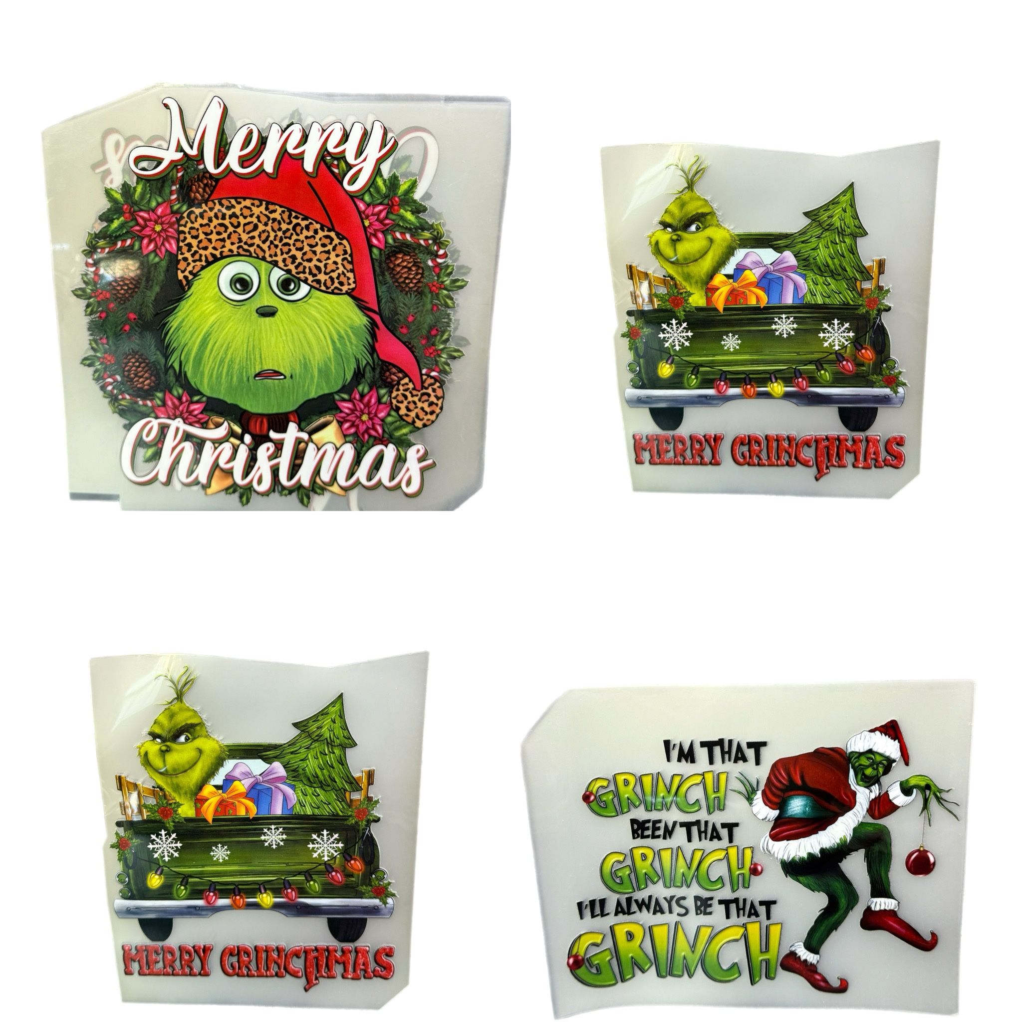 Christmas Heat Transfer Prints β Grinch, Girls, Holiday Designs for T-Shirts