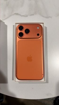 iPhone 17 Pro Max Cosmic Orange 512 GB unlocked 1 year of apple care