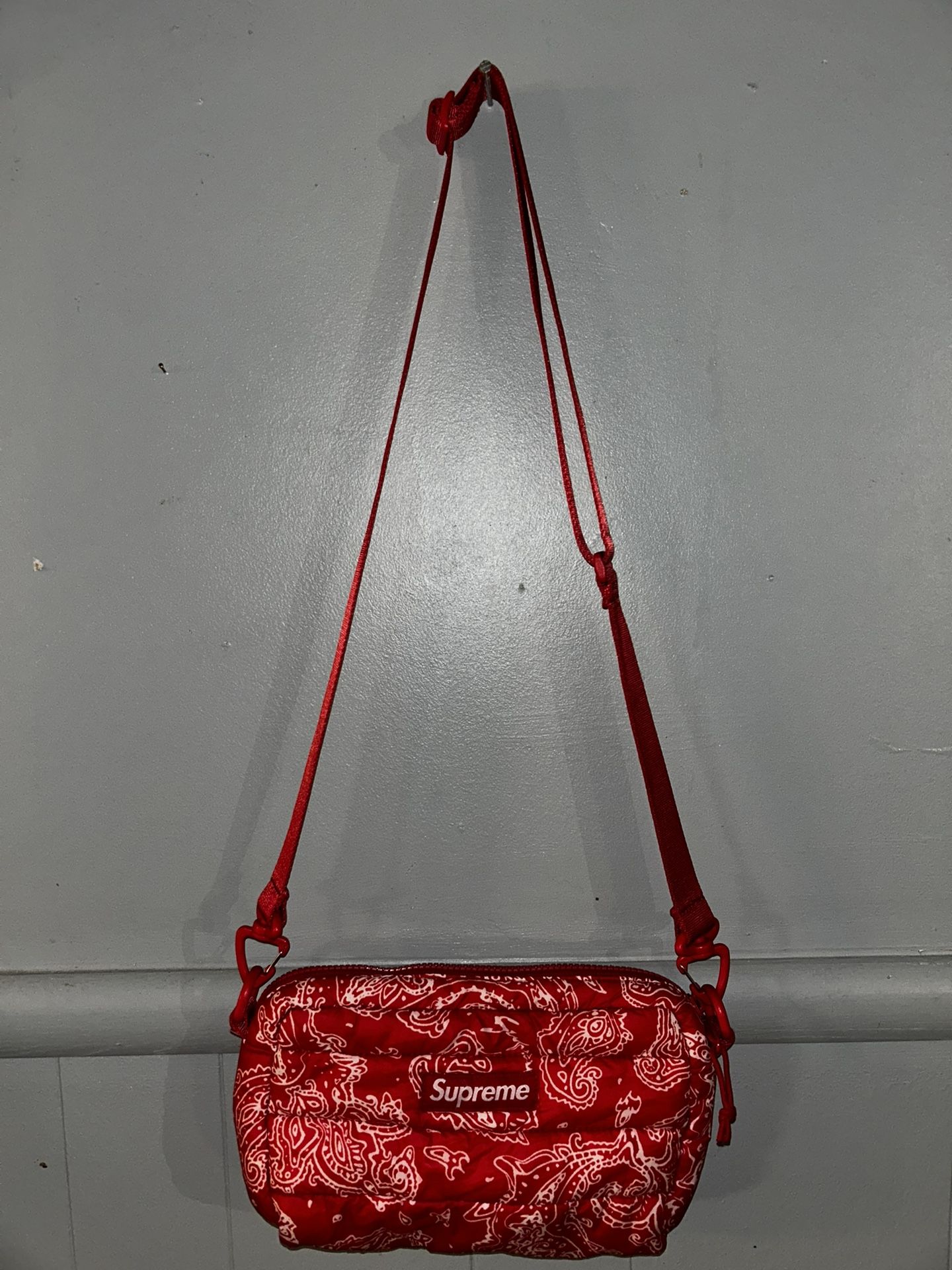 Supreme crossbody purse paisley bandana shoulder bag