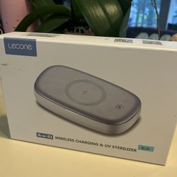 Wireless Charger Charging Station & UV Sterilizer NEW
