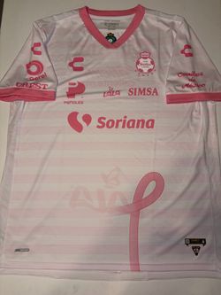 Santos Laguna 2021 2022 Pink October Jersey Size 2XL