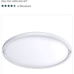 Round LED 15 inch White Flush Mount Ceiling Light in 3500K by WAC Lighting