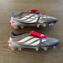 🔥🔥Adidas Predator Pro Fold-Over Tongue FG  Lucid Red Soccer Cleats - Size 11.5