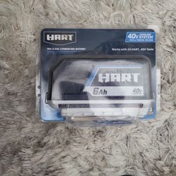 HART 40-Volt 6.0Ah Lithium-Ion Battery (Charger Not Included) 